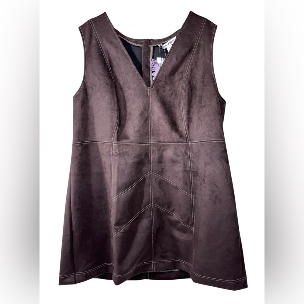 Old Navy x Anna Sui Brown Vegan Suede Mini Dress Jumper | Women’s 3x